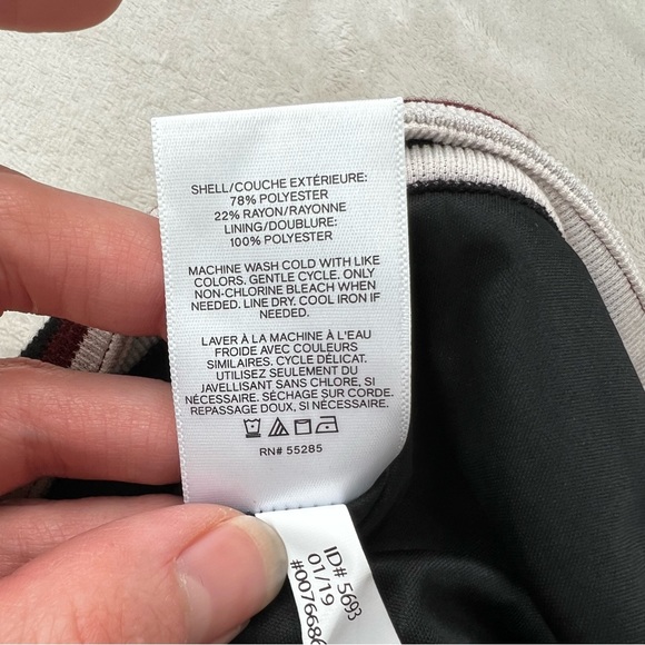 Express Vertical Stripe Pencil Side Tie Waist Skirt Sz 8 M - Picture 6 of 6